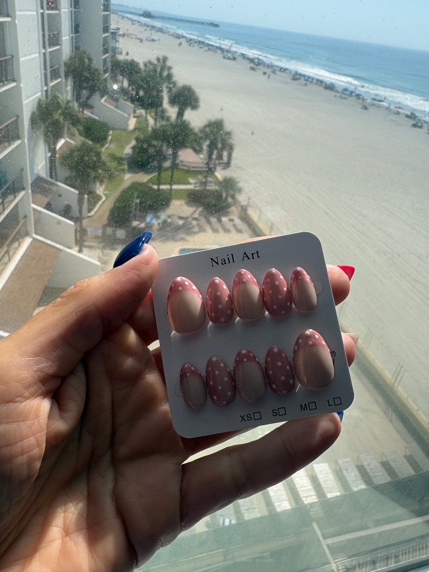 Pink Crome Press-On Nails