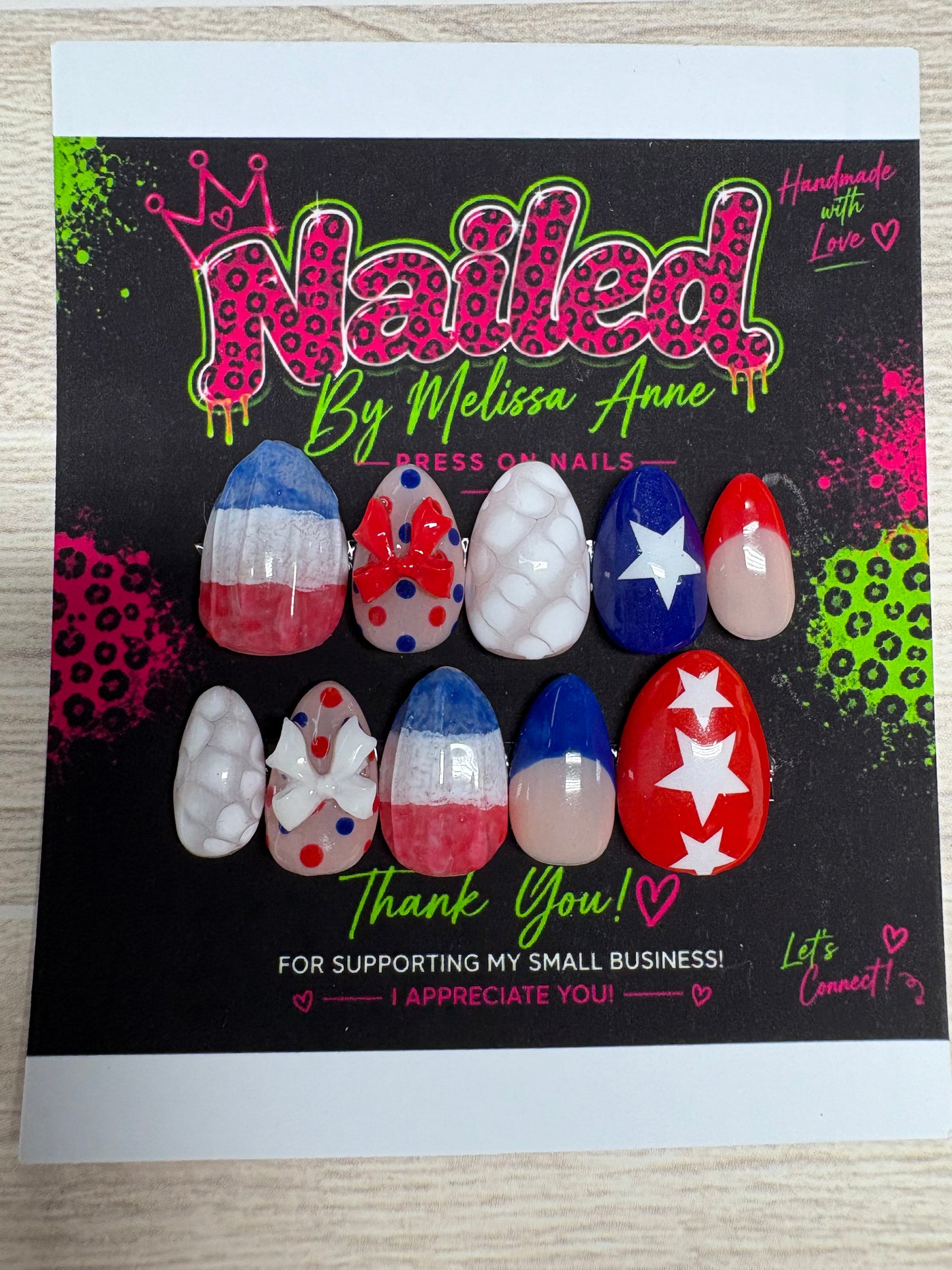 Stars & Bows Press-On Nails