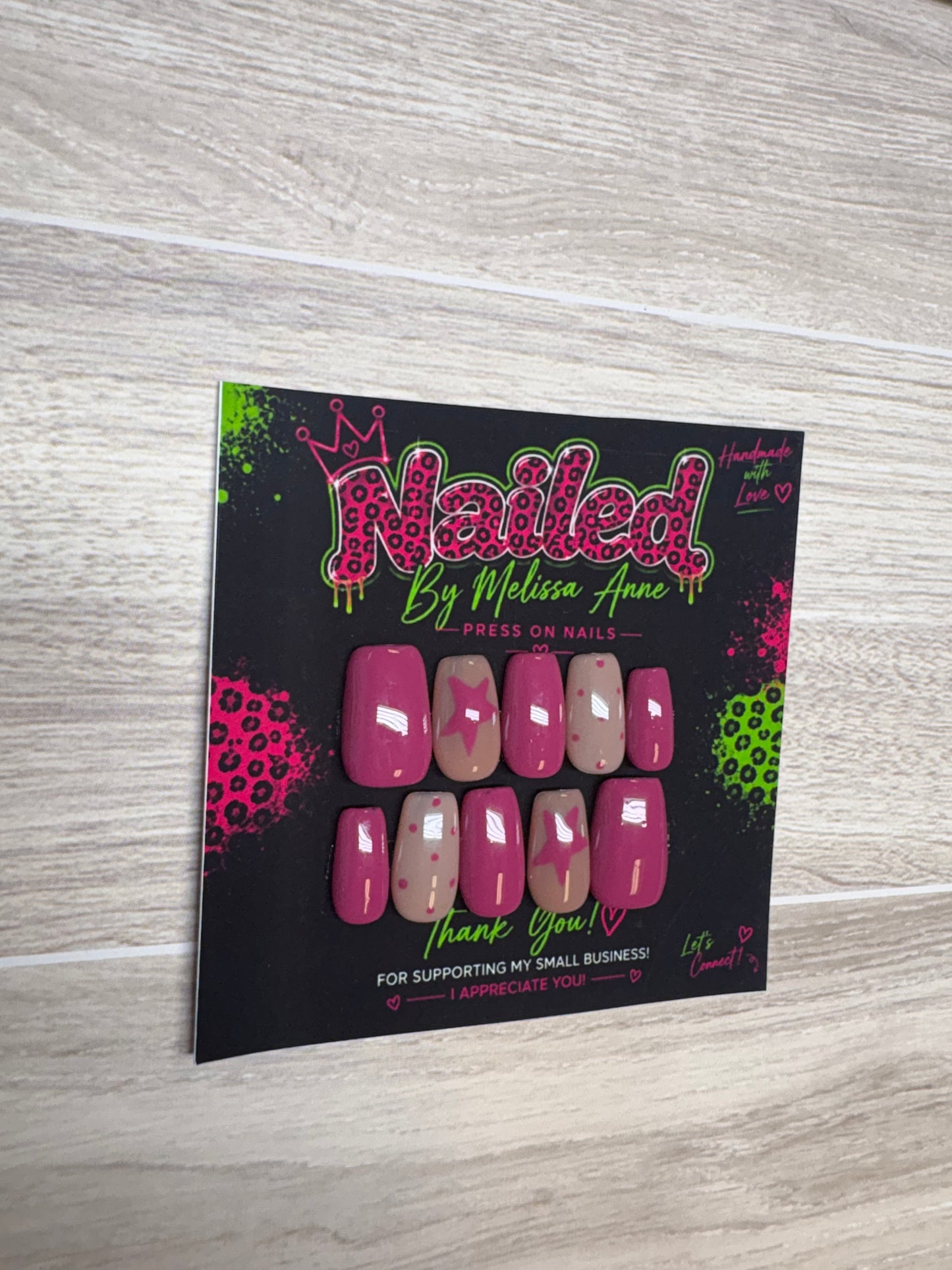 Pink Pop Star Press-On Nails