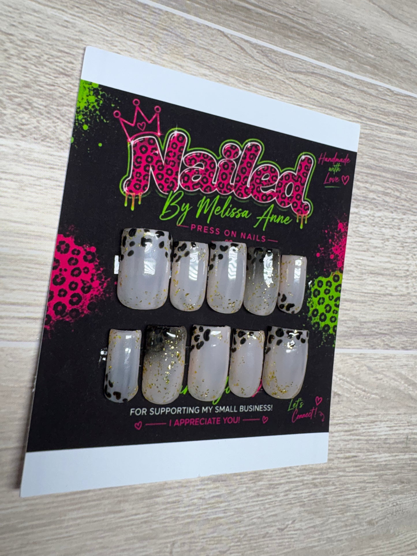 Golden Noir Press-On Nails