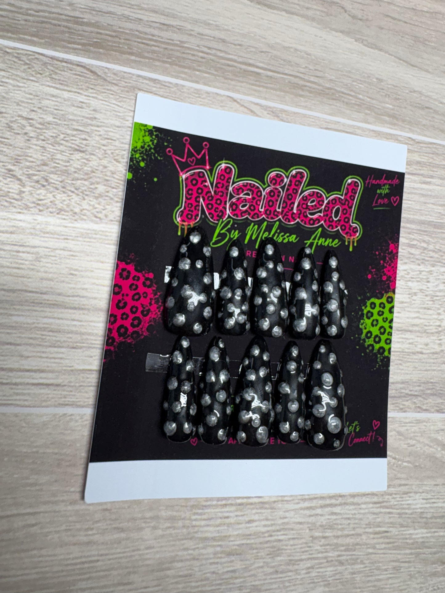 Midnight Star Dust Press-On Nails