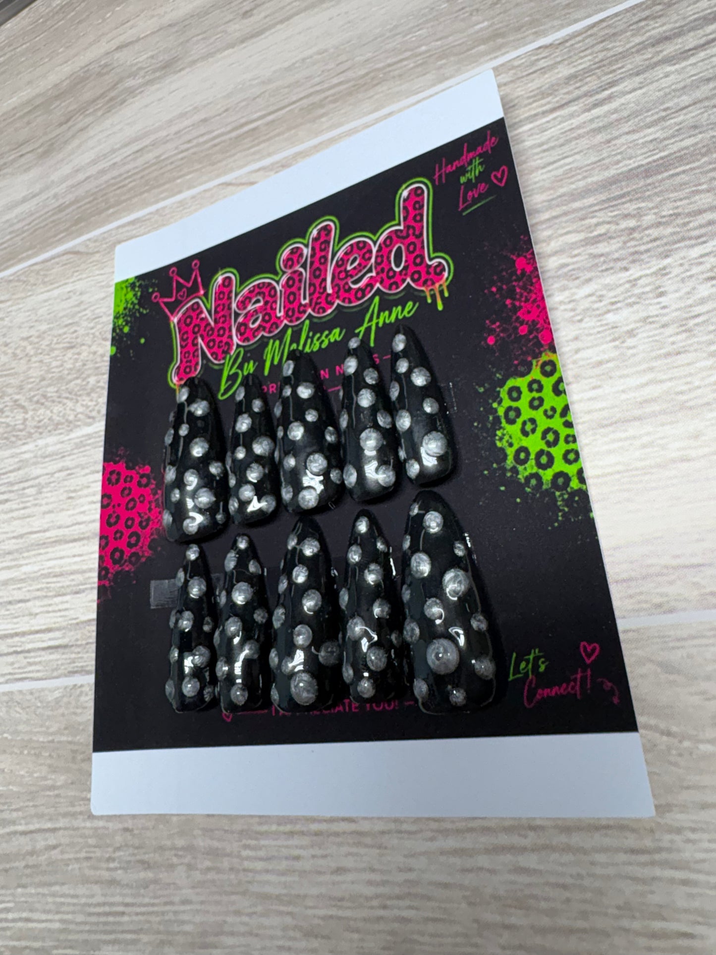 Midnight Star Dust Press-On Nails