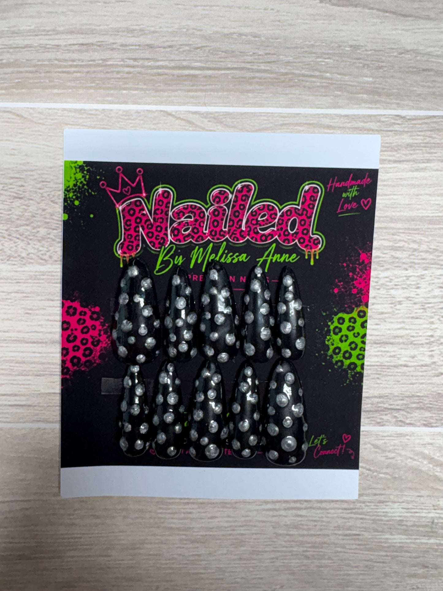 Midnight Star Dust Press-On Nails