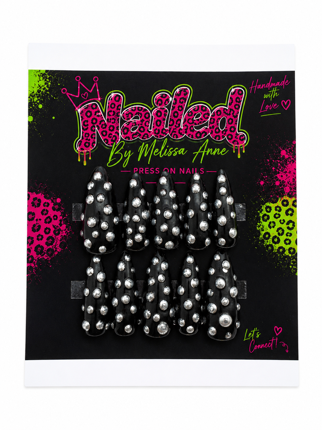 Midnight Star Dust Press-On Nails
