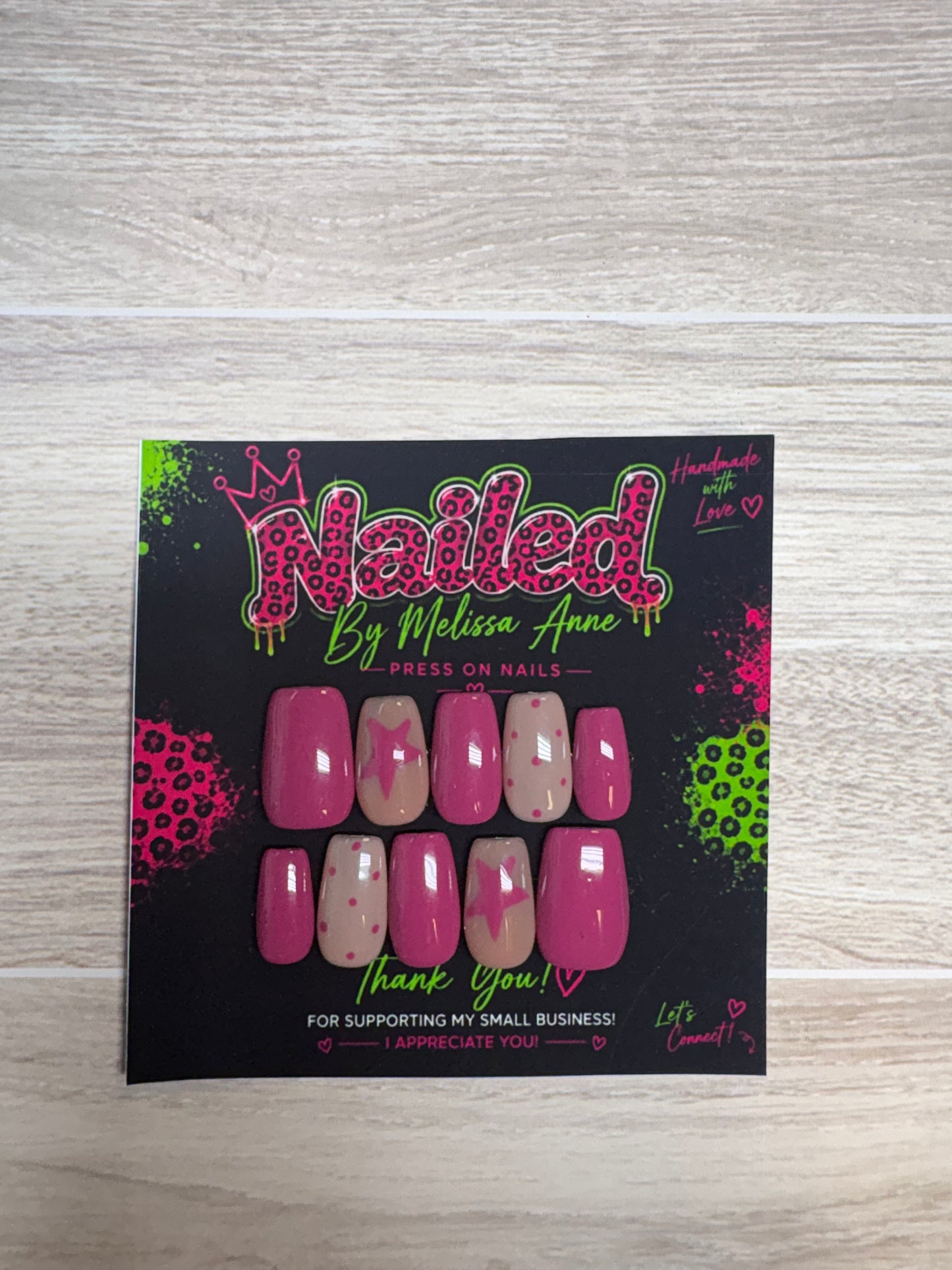 Pink Pop Star Press-On Nails