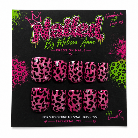 Pink Leopard Luxe Press-On Nails