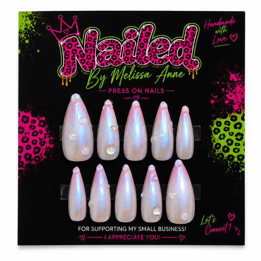 Pearl Dew Press-On Nails✨🫧